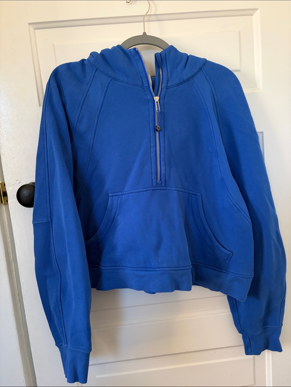 LuluLemon Blue Half-Zip Hoodie Sweater